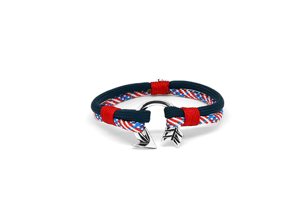 PULSERA FLECHA CURVA CON PARACORD